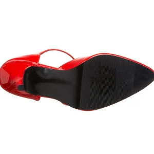 Rouge Verni 10,5 cm VANITY-415 Escarpins Talons Hauts Hommes