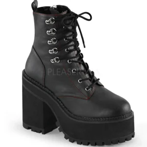 Similicuir 12 cm ASSAULT-100 bottines gothique semelles épaisses
