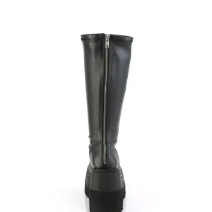 Similicuir 11,5 cm bottes mollets larges et cuisses rondes élastiquées