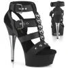 Similicuir 15 cm CAPTIVA-658 sandales gladiateur talons hauts plateforme