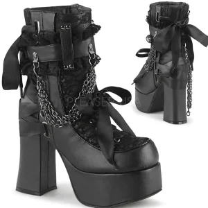 Similicuir 11,5 cm CHARADE-110 bottines demoniacult plateforme