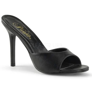 Similicuir 10 cm CLASSIQUE-01 mules talons hauts