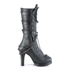 Similicuir 10 cm CRYPTO-67 plateformes bottes à boucles pour femmes