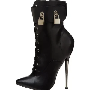 Similicuir 16 cm DAGGER-1023 fétiche bottines à talons hauts