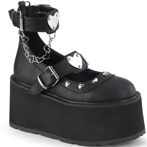 Similicuir 11,5 cm DAMNED-56 emo chaussures mary jane à boucles