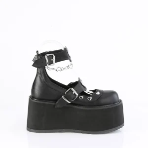 Similicuir 11,5 cm DAMNED-56 emo chaussures mary jane à boucles