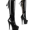 Similicuir 15 cm DELIGHT-2029 bottes pleaser plateforme