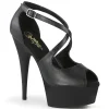 Similicuir 15 cm DELIGHT-621 chaussures escarpins bout ouvert