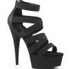 Similicuir 15 cm DELIGHT-659 sandales plateforme