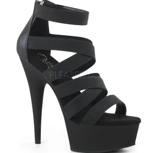 Similicuir 15 cm DELIGHT-659 sandales plateforme