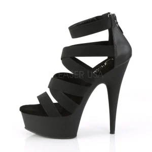 Similicuir 15 cm DELIGHT-659 sandales plateforme