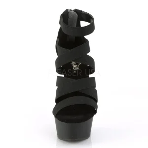 Similicuir 15 cm DELIGHT-659 sandales plateforme
