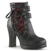 Similicuir 10 cm DemoniaCult CRYPTO-51 plateforme bottines femmes