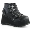 Similicuir 8 cm DemoniaCult SCENE-30 bottines gothique avec boucles