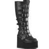 Similicuir 14 cm demoniacult bottes mollets larges et cuisses rondes élastiquées