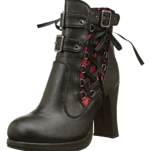 Similicuir 10 cm DemoniaCult CRYPTO-51 plateforme bottines femmes