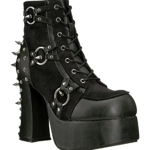 Similicuir 11,5 cm DemoniaCult CHARADE-100 bottines gothique avec rivets