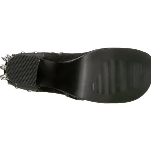 Similicuir 11,5 cm DemoniaCult CHARADE-100 bottines gothique avec rivets
