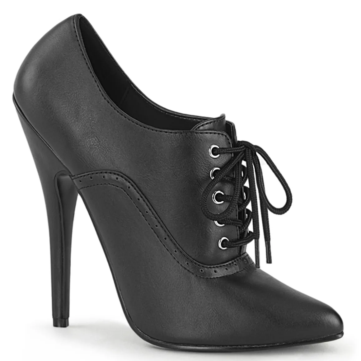 similicuir__cm_domina_esc_0.webp Similicuir 15 cm DOMINA-460 escarpins talons oxford à lacets noir