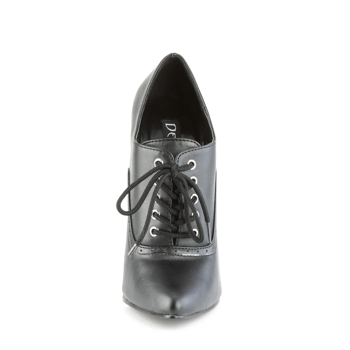 similicuir__cm_domina_esc_1.webp Similicuir 15 cm DOMINA-460 escarpins talons oxford à lacets noir