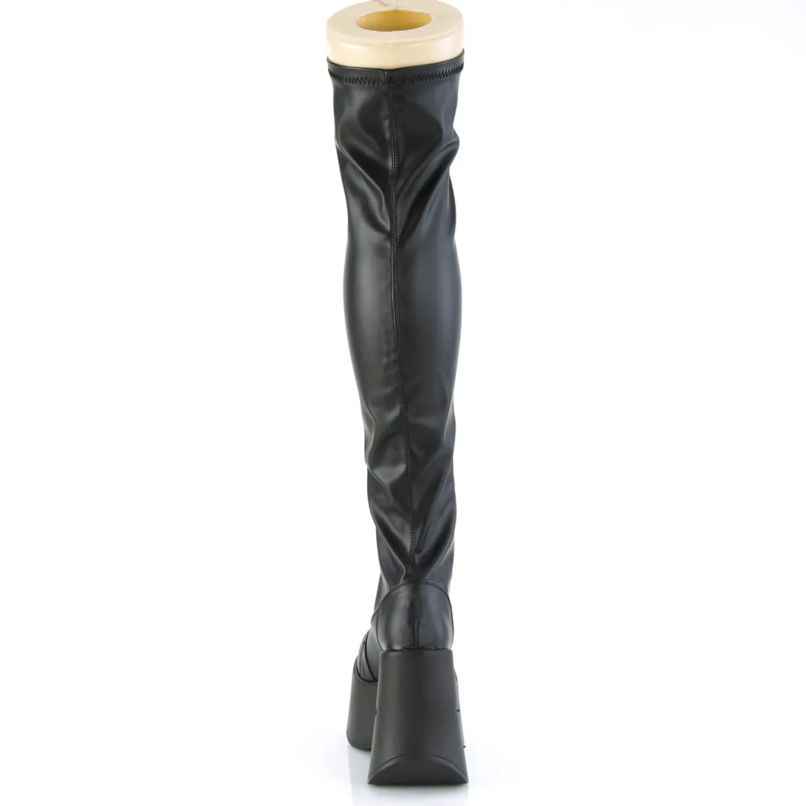 similicuir__cm_dynamite_p_3.webp Similicuir 13 cm DYNAMITE-300-2 Plateforme cuissardes et genoux talon compensé noires