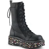 Similicuir 5 cm EMILY-350 bottines plateforme lolita