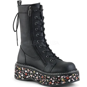 Similicuir 5 cm EMILY-350 bottines plateforme lolita