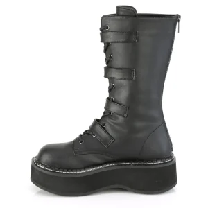 Similicuir 5 cm EMILY-322 plateformes bottes à boucles pour femmes