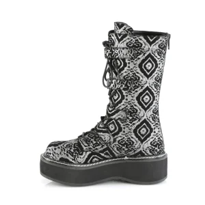 Similicuir 5 cm EMILY-322-2 plateformes bottes à boucles pour femmes