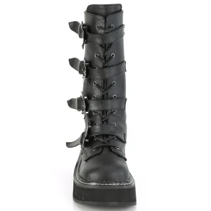 Similicuir 5 cm EMILY-322 plateformes bottes à boucles pour femmes