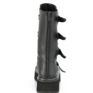 Similicuir 5 cm EMILY-322 plateformes bottes à boucles pour femmes