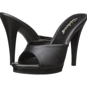 Similicuir 12 cm FLAIR-401-2 Mules Talons Hauts
