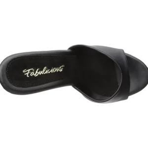 Similicuir 12 cm FLAIR-401-2 Mules Talons Hauts