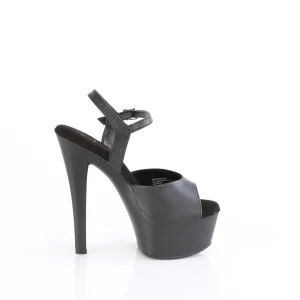 Similicuir 15 cm GLEAM-609 chaussures plateforme et talons