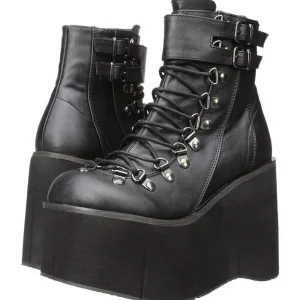 Similicuir 11,5 cm KERA-21 bottines lolita talons compensées