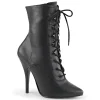 Similicuir 13 cm SEDUCE-1020 fétiche bottines à talons aiguilles noirs