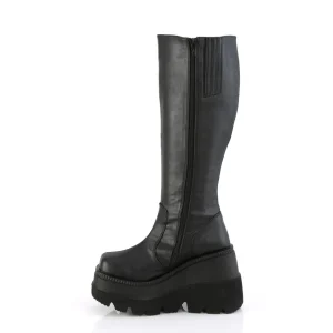Similicuir 11,5 cm SHAKER bottes mollets larges et cuisses rondes élastiquées