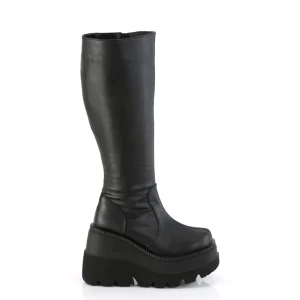 Similicuir 11,5 cm SHAKER bottes mollets larges et cuisses rondes élastiquées