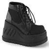 Similicuir 12 cm STOMP-10 bottines lolita gothique semelles compensées