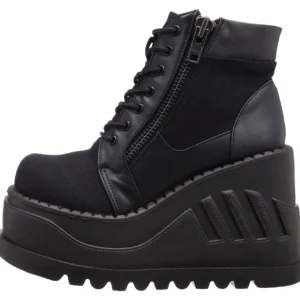 Similicuir 12 cm STOMP-10 bottines lolita gothique semelles compensées