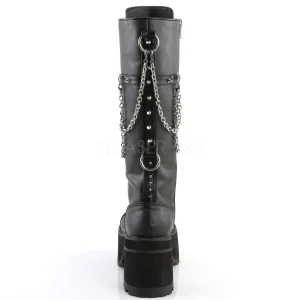 Similicuir DemoniaCult RANGER-303 Bottes à Lacets Hommes