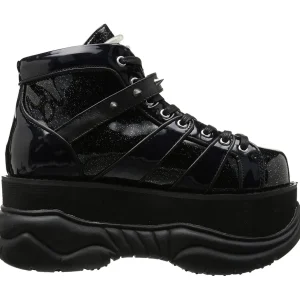 Similicuir Noir 7,5 cm NEPTUNE-100 Chaussures Gothiques Hommes Plateforme