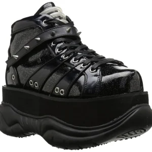 Similicuir Noir 7,5 cm NEPTUNE-100 Chaussures Gothiques Hommes Plateforme