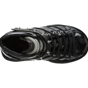 Similicuir Noir 7,5 cm NEPTUNE-100 Chaussures Gothiques Hommes Plateforme