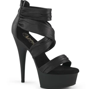 Similicuir plateforme 15 cm DELIGHT-620 chaussures à talons hauts pleaser