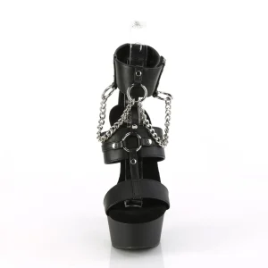 Similicuir plateforme 15 cm DELIGHT-661 chaussures à talons hauts pleaser