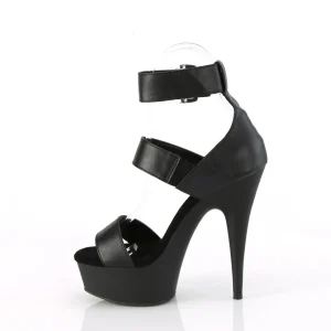 Similicuir plateforme 15 cm DELIGHT-629 chaussures à talons hauts pleaser