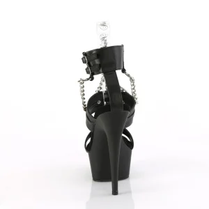 Similicuir plateforme 15 cm DELIGHT-661 chaussures à talons hauts pleaser