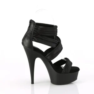 Similicuir plateforme 15 cm DELIGHT-620 chaussures à talons hauts pleaser