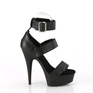 Similicuir plateforme 15 cm DELIGHT-629 chaussures à talons hauts pleaser